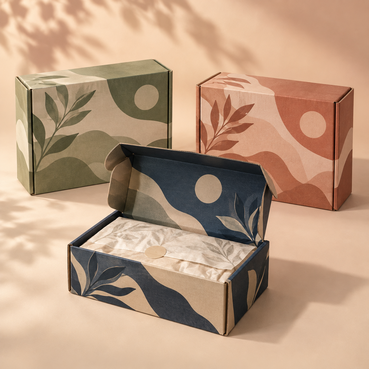 Seasonal custom subscription box series using one consistent mailer structure